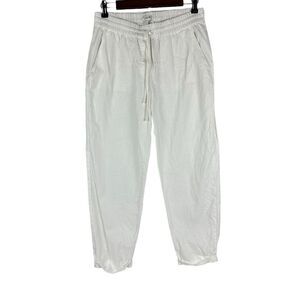 J. Crew linen-cotton drawstring pant size 6